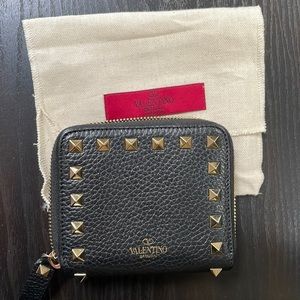 Valentino Rockstud French wallet